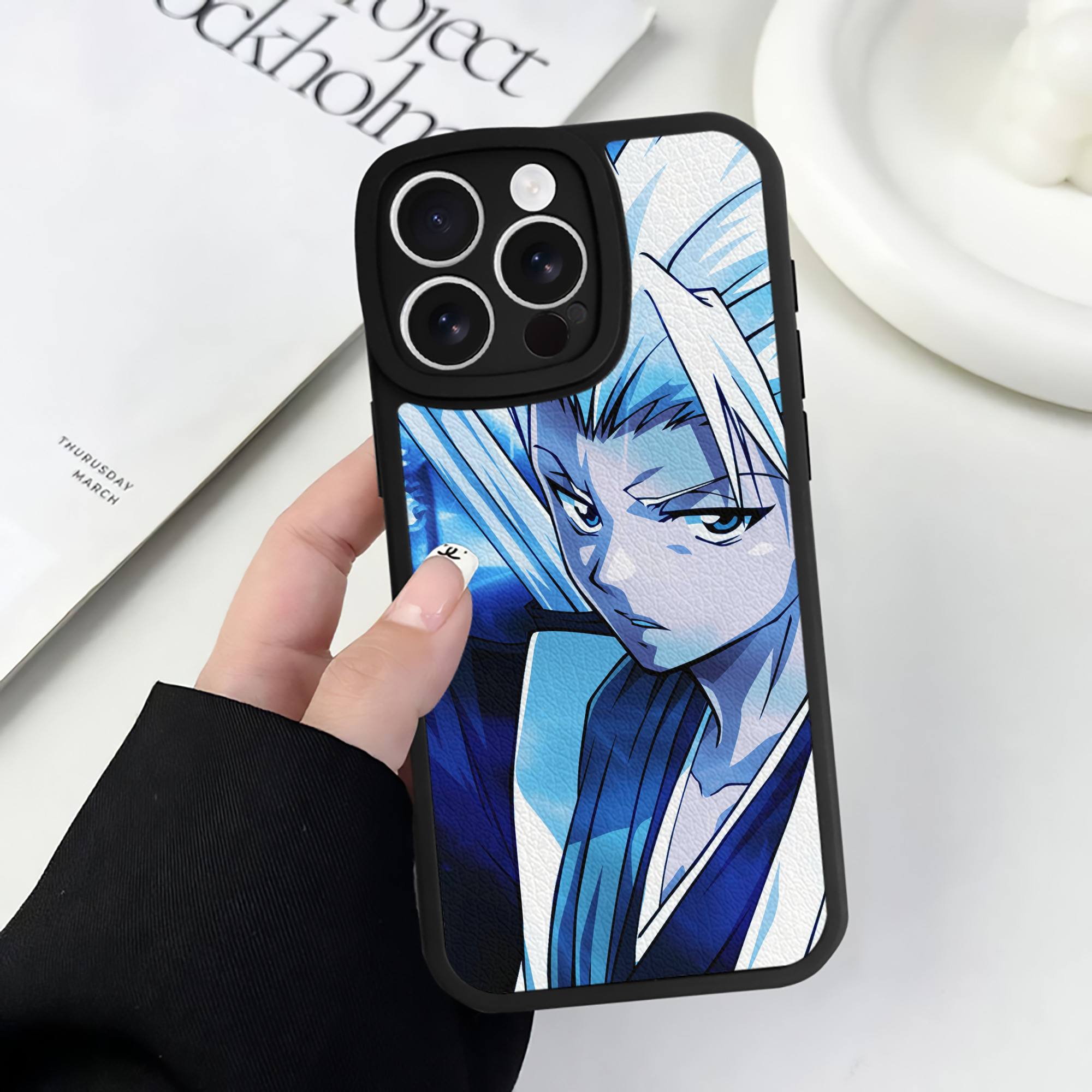 （画像用） ブリーチ BLEACH 【iPhone 16シリーズ対応】シリコンスマホケース（レザー調） 材質：シリコン